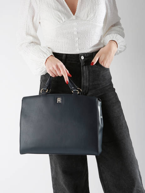 Handtas Th Monotype Tommy hilfiger Blauw th monotype AW17020 ander zicht 1