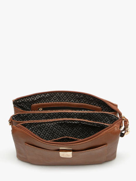 Cross Body Tas Ajoure Lulu castagnette Bruin ajoure WINTER ander zicht 3