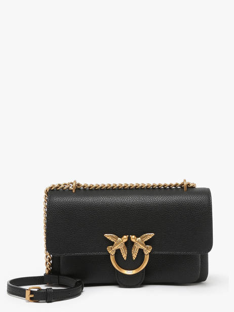 Cross Body Tas Love Bag Soft Leder Pinko Zwart love bag soft 4528A29Q