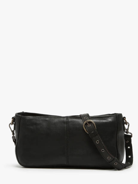 Cross Body Tas Barcelone Leder Basilic pepper Zwart barcelone BBAC04 ander zicht 4