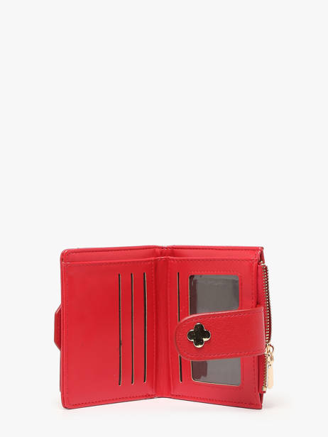 Portemonnee Met Kaarthouder Miniprix Rood slim 78SM2636 ander zicht 1