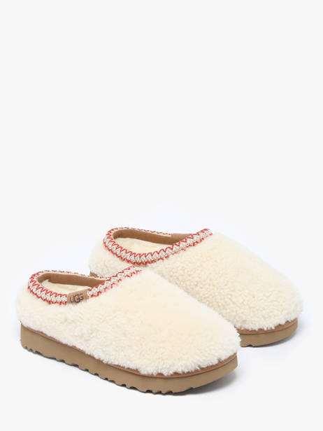 Pantoffels Tasman Maxi Curly Uit Leder Ugg Beige women 1158356 ander zicht 2