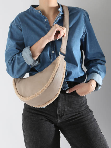 Cross Body Tas Polaire Miniprix Bruin polaire 2 ander zicht 1