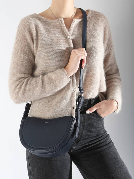 Cross Body Tas Grained Miniprix Blauw grained H8525 ander zicht 1