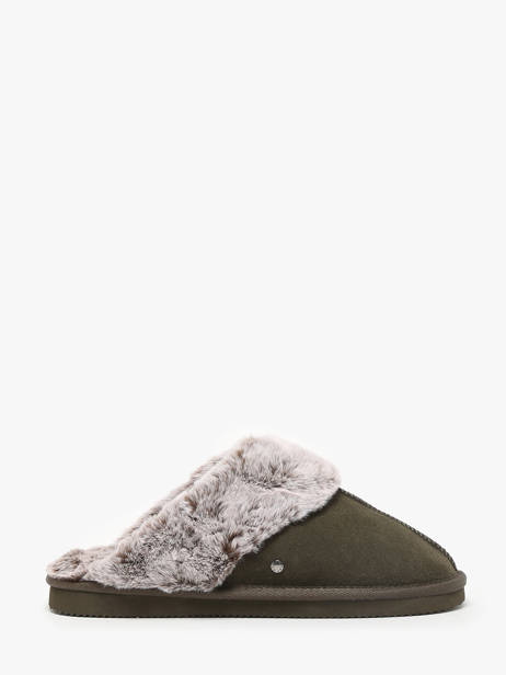 Pantoffels Isotoner Groen women 97282 ander zicht 3
