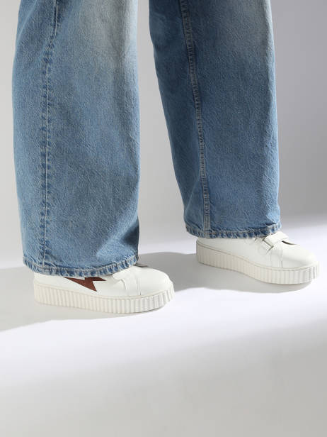 Sneakers Vicky Vanessa wu Bruin women BK2553CH ander zicht 1
