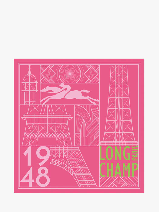 Longchamp Soie gots Sjaal Roze