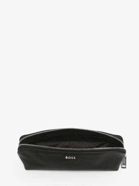 Pennenetui Leder Hugo boss Zwart grained HLX417A ander zicht 1