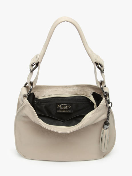 Schoudertas Tas Caviar Leder Milano Beige caviar CA24068 ander zicht 3