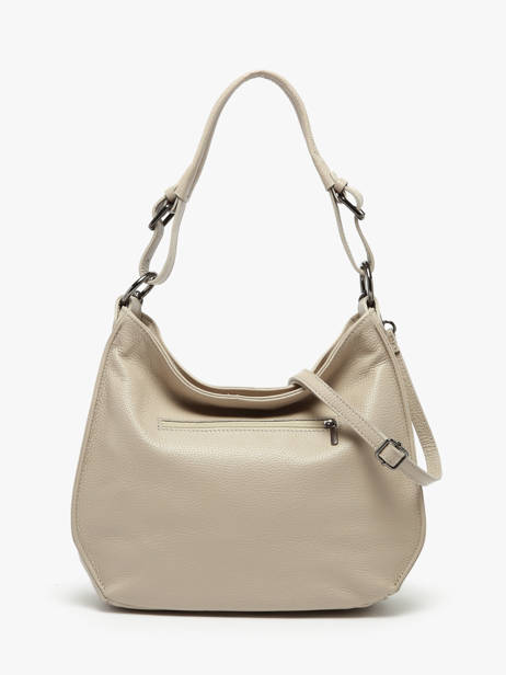 Schoudertas Tas Caviar Leder Milano Beige caviar CA24068 ander zicht 4
