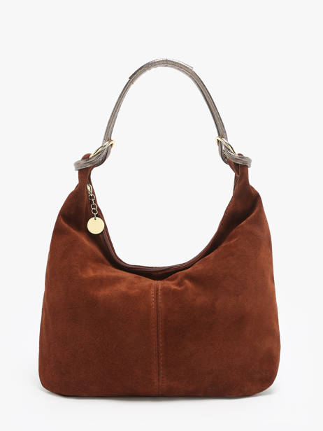 Schoudertas Velvet Milano Bruin velvet VE24091