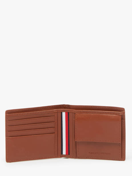 Portefeuille Leder Tommy hilfiger Bruin th premium AM13032 ander zicht 1
