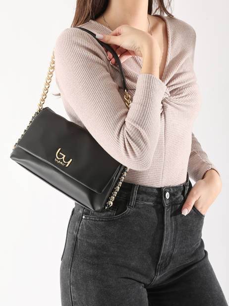 Cross Body Tas Big Ben Nappa By byblos Zwart big ben nappa BS62A04 ander zicht 1