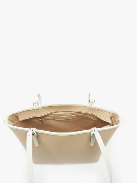 Schoudertas Smooth Leder Lancaster Beige smooth 7 ander zicht 3