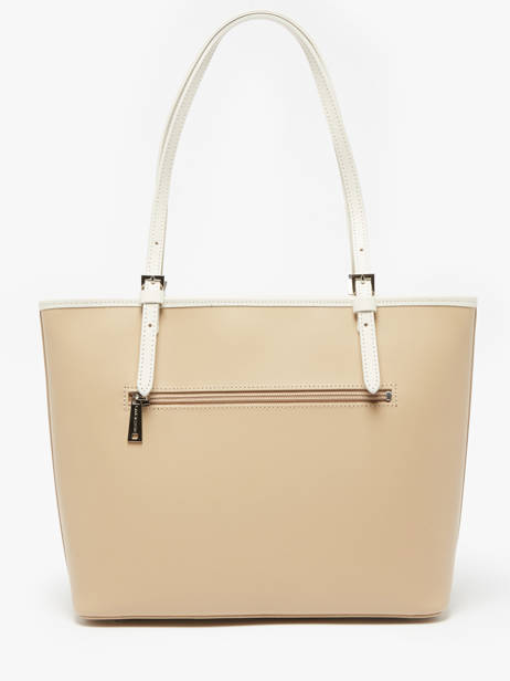 Schoudertas Smooth Leder Lancaster Beige smooth 7 ander zicht 4