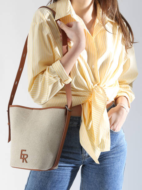 Cross Body Tas Rugzak S Cavalier Toile Etrier Beige cavalier toile ECLT126S ander zicht 1