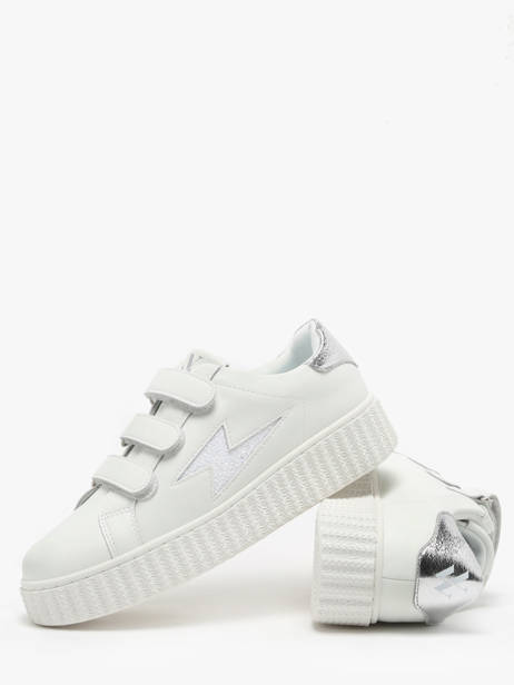 Sneakers Virginie Vanessa wu Wit women BK2753BL ander zicht 3