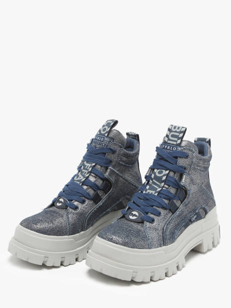 Sneakers Aspha Nc Mid Buffalo Blauw women 1622560 ander zicht 2