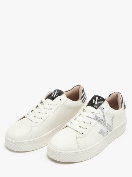 Sneakers Lou Vanessa wu Wit women BK2765ZE ander zicht 2