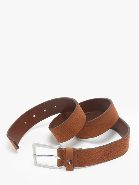 Riem Tommy hilfiger Bruin belt AM13019 ander zicht 3