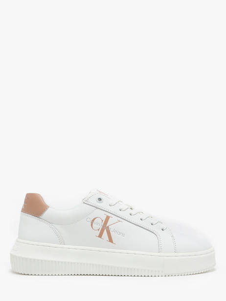 Sneakers Uit Leder Calvin klein jeans Wit women 8230K6