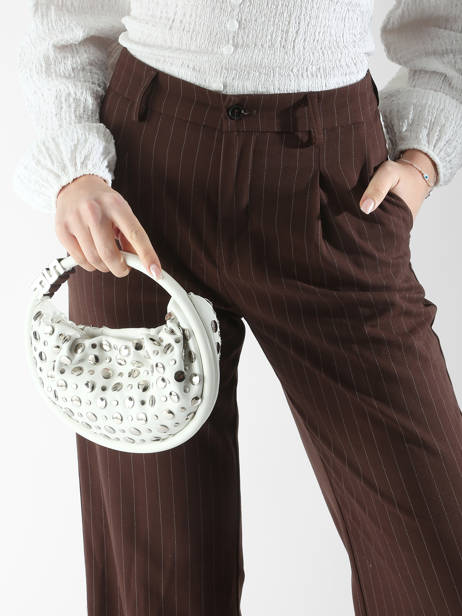 Cross Body Tas Domino Leder En Studs Sonia rykiel Wit domino SA15LE14 ander zicht 1
