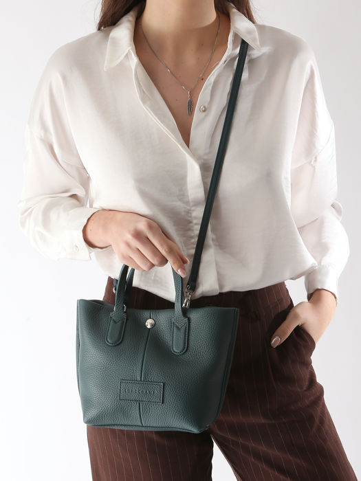 Longchamp Essential cuir Longchamp Blauw