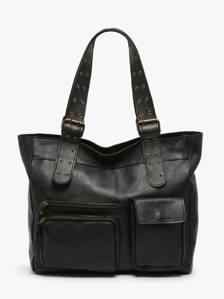 Handtassen Cargo Leder Basilic pepper Zwart cargo BCAR07