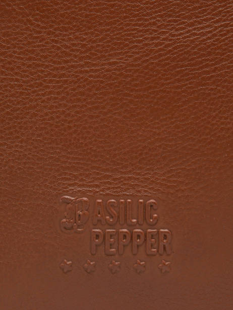 Schoudertas A4 Formaat Cow Leder Basilic pepper Bruin cow BCOW78 ander zicht 5