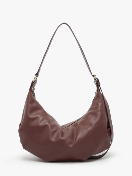 Schoudertas Sauvage Leder Milano Violet sauvage SA24111 ander zicht 4