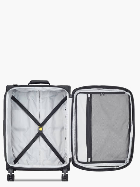 Soepele Reiskoffer Op Wieltjes Maubert 2.0 Delsey Zwart maubert 2.0 3813810W ander zicht 3