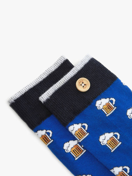 Paar Leopold Zoe Sokken Cabaia Blauw socks ZOE ander zicht 1