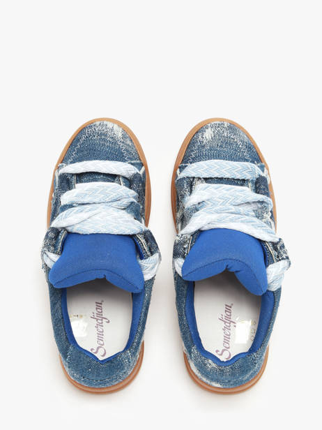 Sneakers Inna Uit Leder Semerdjian Blauw women INNAB337 ander zicht 4