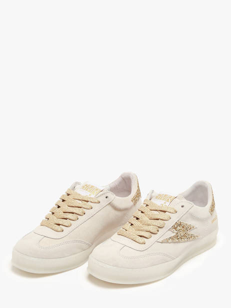 Sneakers Risy Uit Leder Semerdjian Beige women RISYB401 ander zicht 2
