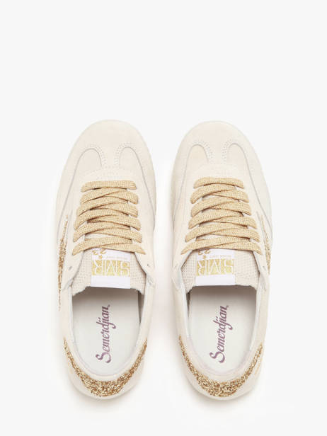 Sneakers Risy Uit Leder Semerdjian Beige women RISYB401 ander zicht 4