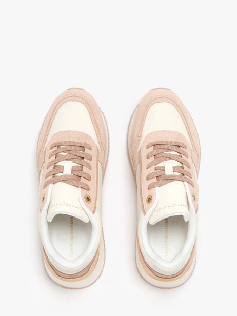 Sneakers Uit Leder Tommy hilfiger Wit women 84750K4 ander zicht 4