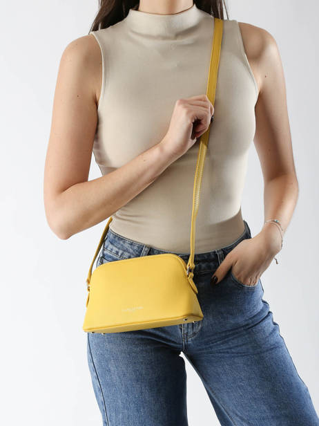 Cross Body Tas Sierra Jia Leder Lancaster Geel sierra jia 5 ander zicht 1