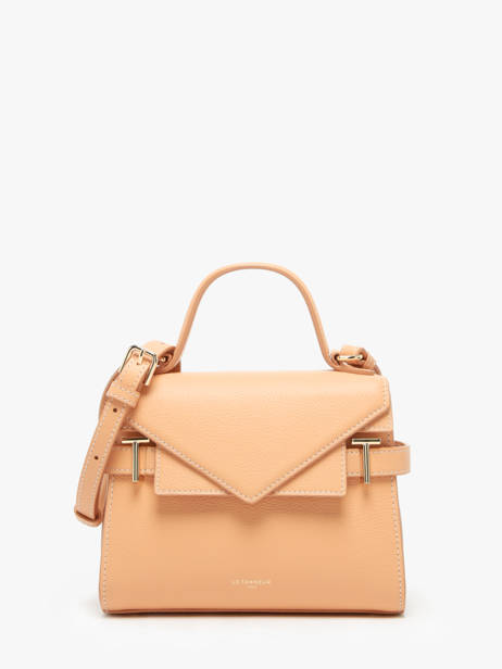 Cross Body Tas S Emily Grainé Leder Le tanneur Oranje emily TEMI1006