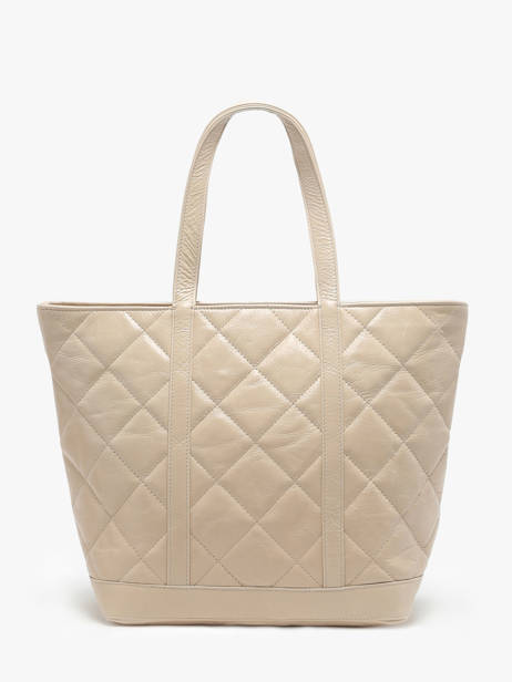 Handtas Cabas Cuir Leder Vanessa bruno Geel cabas cuir 84V40378 ander zicht 4