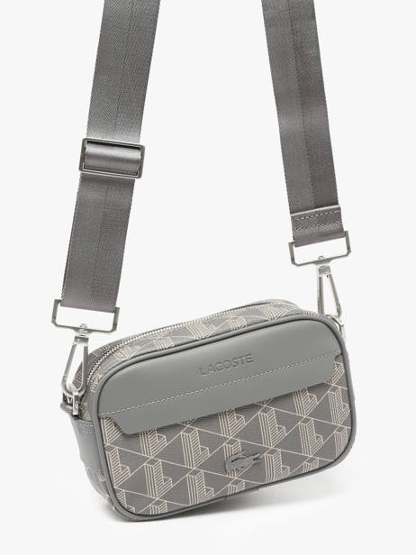 Cross Body Tas Men's Classic Lacoste Grijs the blend NH3650LX ander zicht 2