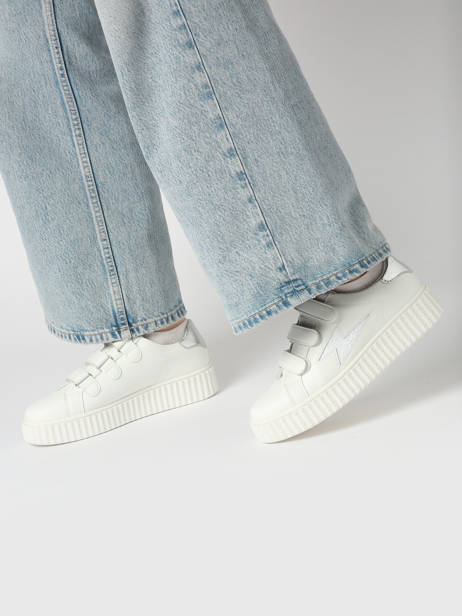 Sneakers Virginie Vanessa wu Wit women BK2753BL ander zicht 1