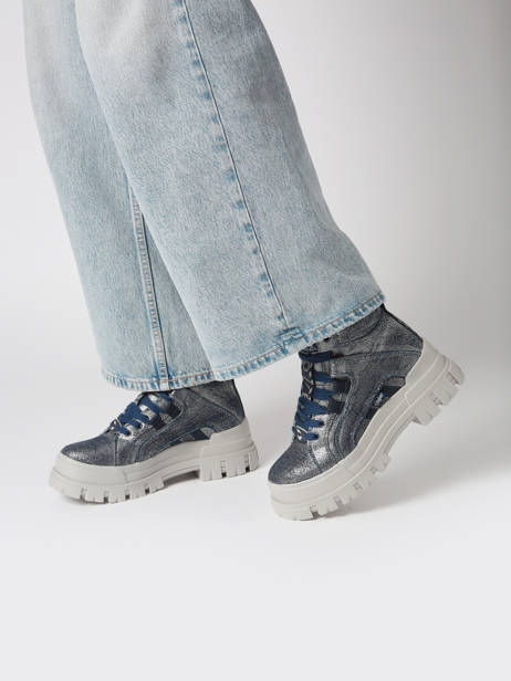 Sneakers Aspha Nc Mid Buffalo Blauw women 1622560 ander zicht 1