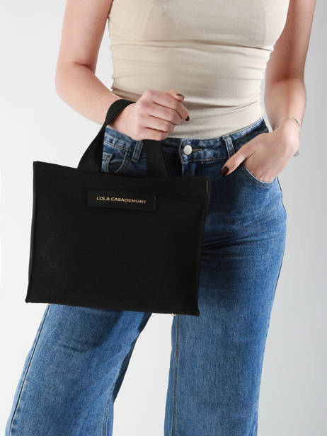 Handtas Print Lola casademunt Zwart print 11 ander zicht 1