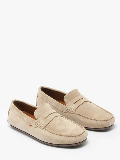 Mocassins Uit Leder Tommy hilfiger Beige men 49980F7 ander zicht 2