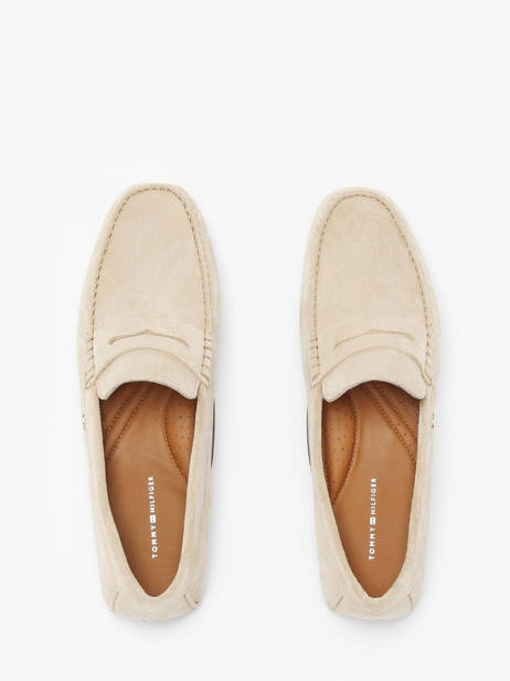 Mocassins Uit Leder Tommy hilfiger Beige men 49980F7 ander zicht 4