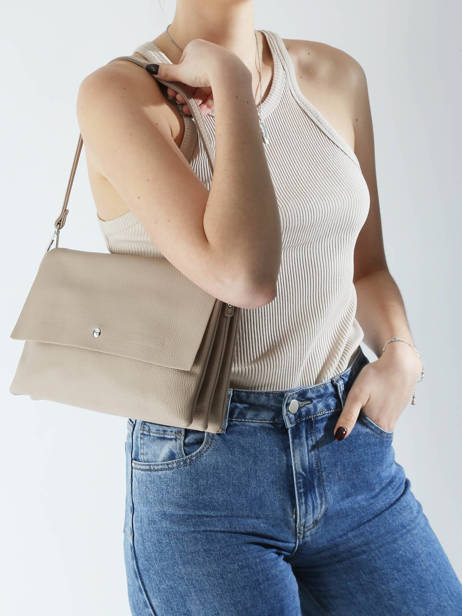 Cross Body Tas Grained Miniprix Beige grained H6996 ander zicht 1