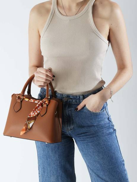 Handtas Grained Miniprix Bruin grained DQ8629 ander zicht 1