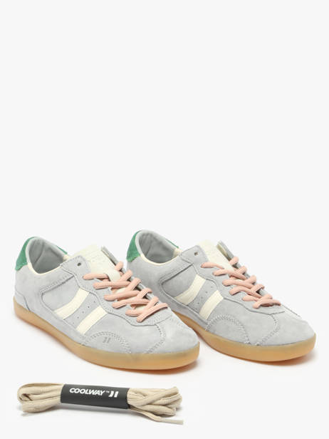 Sneakers Kizuna Uit Leder Coolway Grijs women 7603189 ander zicht 2