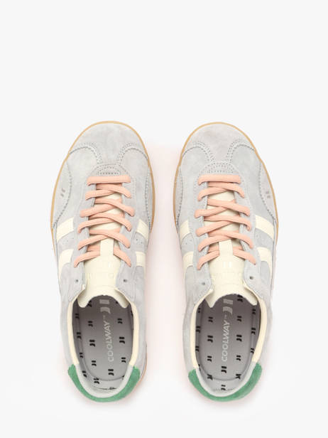 Sneakers Kizuna Uit Leder Coolway Grijs women 7603189 ander zicht 4