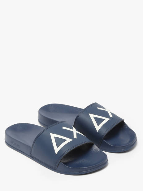 Slippers Logo Sun68 Blauw men X35102 ander zicht 1